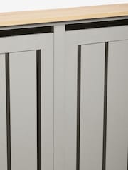 Dove Grey Malvern Oak Effect Radiator Cover - Image 5 of 7