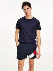 Tommy Hilfiger Blue Medium Drawstring Swim Shorts - Image 1 of 4