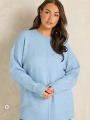 Evans Blue Front Seam Jumper - Image 1 of 6