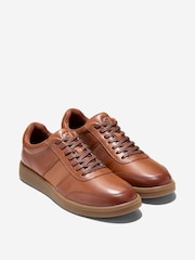 Cole Haan Chestnut Brown Grand Crosscourt Gates Trainers - Image 2 of 3