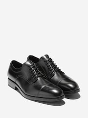 Cole Haan Black Harmon Grand Cap Toe Oxford Shoes - Image 5 of 6