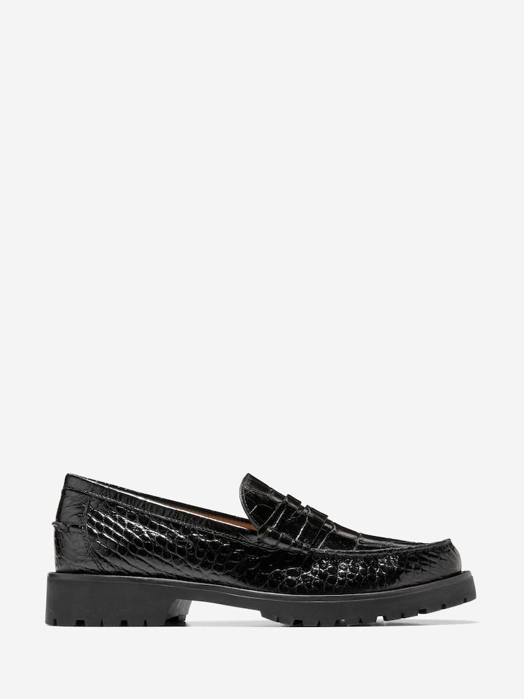 Cole Haan Black Women's Treena Lug Chunky Loafer - Image 1 of 6 Cole Haan Black Women's Treena Lug Chunky Loafer - Image 1 of 6