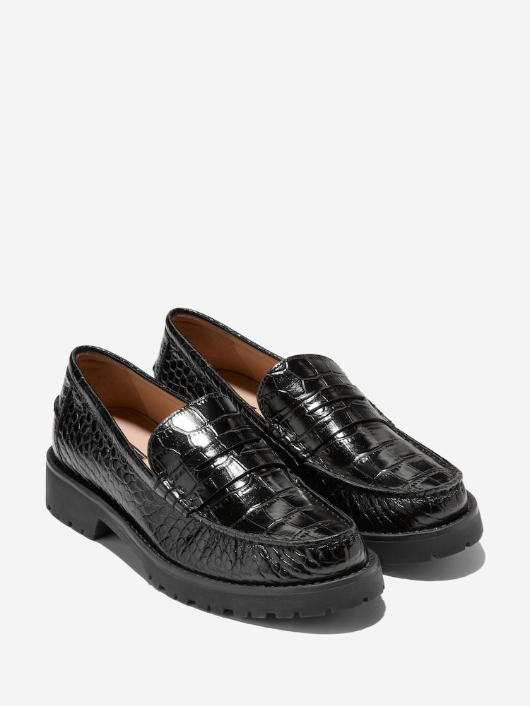 Cole Haan Black Women's Treena Lug Chunky Loafer - Image 2 of 6 Cole Haan Black Women's Treena Lug Chunky Loafer - Image 2 of 6