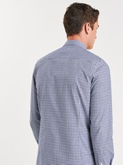 Navy Blue/White Gingham Long Sleeve Shirt - Image 2 of 4