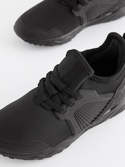 Black Sole Elastic Lace Trainers - Image 10 of 11
