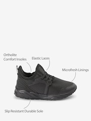 Black Sole Elastic Lace Trainers - Image 11 of 11