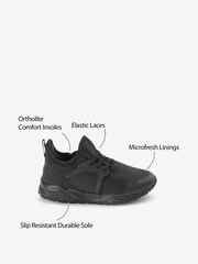 Black Sole Elastic Lace Trainers - Image 7 of 11