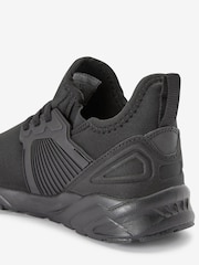 Black Sole Elastic Lace Trainers - Image 8 of 11