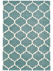 Asiatic Rugs Duck Egg Blue Albany Ogee Wool Rug - Image 2 of 4