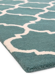 Asiatic Rugs Duck Egg Blue Albany Ogee Wool Rug - Image 4 of 4