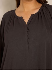 Hnědá - Evans Airflow Boho top - Obrázek 4 z 6