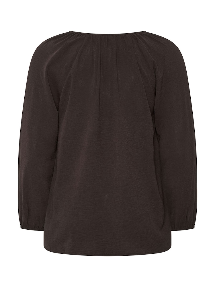 Hnědá - Evans Airflow Boho top - Obrázek 6 z 6
