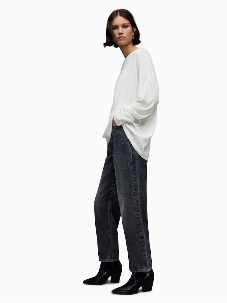 AllSaints White Off The Shoulder Rita Top - Image 2 of 5 AllSaints White Off The Shoulder Rita Top - Image 2 of 5