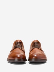 Cole Haan Brown Harmon Grand Cap Toe Oxford Shoes - Image 2 of 6