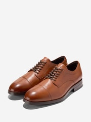 Cole Haan Brown Harmon Grand Cap Toe Oxford Shoes - Image 5 of 6