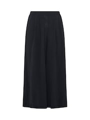 Evans Black Pleated Front Wide Leg Trousers - Image 5 of 6