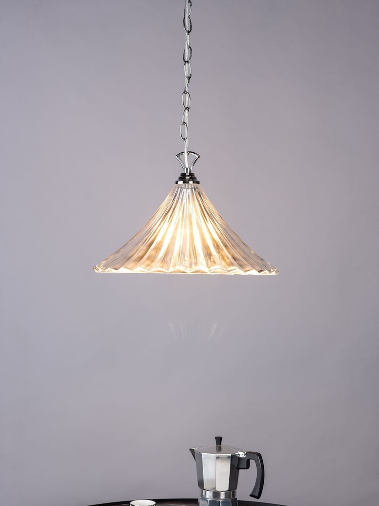 Dar Lighting Silver Adreche Ceiling Light Pendant - Image 1 of 4