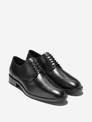 Cole Haan Black Hawthorne Plain Toe Oxford Shoes - Image 2 of 6