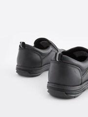 Black Narrow Fit (E) School Leather Loafers - Image 8 of 10