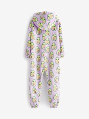Purple Avocado 3D Teddy Fleece Borg All-In-One (1.5-16yrs) - Image 2 of 2