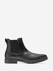 Cole Haan Black Newmark Grand Chelsea Boots - Image 1 of 6