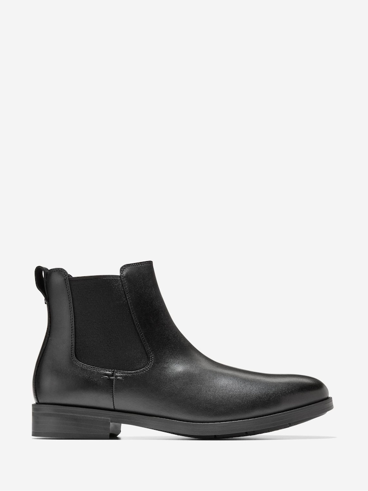 Cole Haan Black Newmark Grand Chelsea Boots - Image 1 of 6 Cole Haan Black Newmark Grand Chelsea Boots - Image 1 of 6