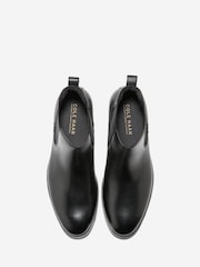 Cole Haan Black Newmark Grand Chelsea Boots - Image 4 of 6