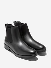 Cole Haan Black Newmark Grand Chelsea Boots - Image 5 of 6