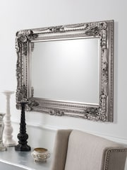 Gallery Home Silver Carved Louis Mirror - Image 1 of 2