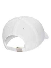 Nike White Dri FIT Club Kids Unstructured Metal Swoosh Cap - Image 2 of 2