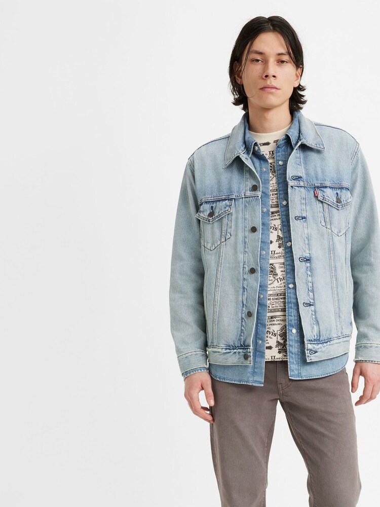 Kurtka dżinsowa Levi's® typu trucker o luźnym kroju, w 100% z bawełny - Image 1 of 8