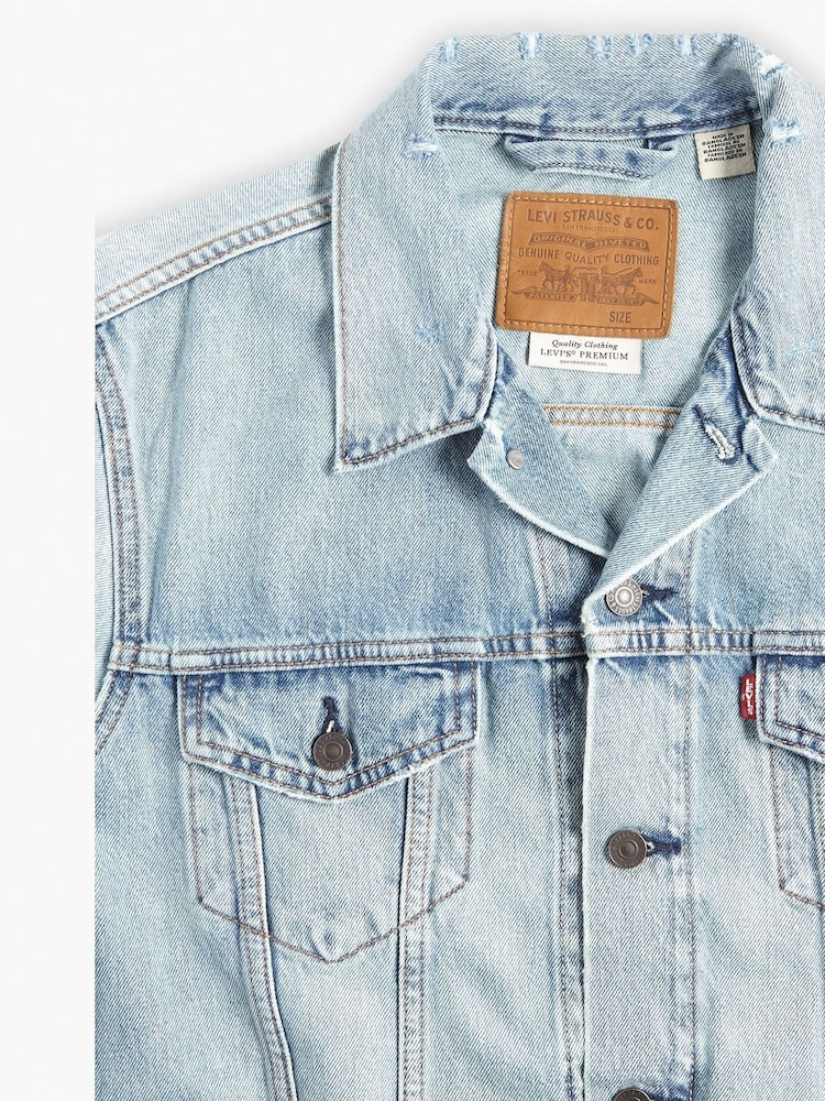 Kurtka dżinsowa Levi's® typu trucker o luźnym kroju, w 100% z bawełny - Image 7 of 8