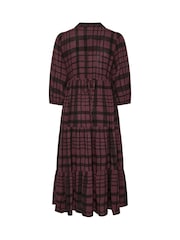 Evans Red Button Tiered Dress - Image 6 of 6