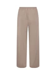 Evans Brown Tie Waist Wide Leg Trousers - Image 6 of 6
