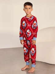 Chelsea Peers Kids Cotton Christmas Santa Songbook Print Long Pyjamas Set - Imagen 1 de 10