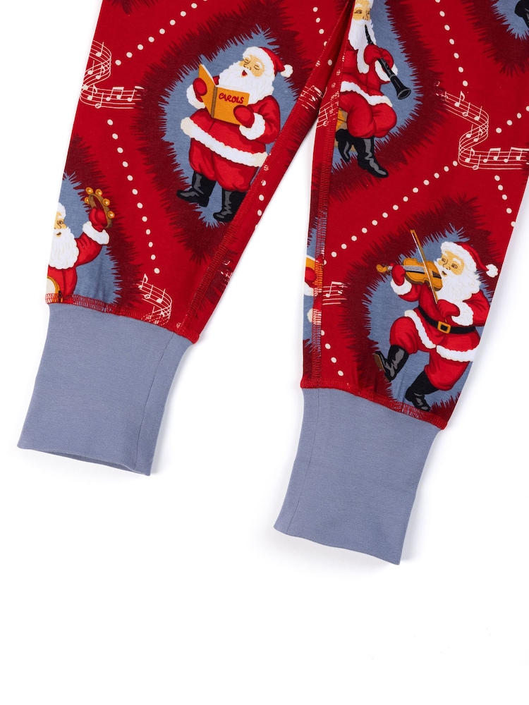 Chelsea Peers Kids Cotton Christmas Santa Songbook Print Long Pyjamas Set - Imagen 10 de 10