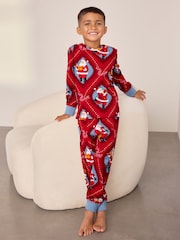 Chelsea Peers Kids Cotton Christmas Santa Songbook Print Long Pyjamas Set - Imagen 4 de 10