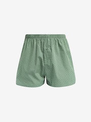 Sage Green Check 4 pack Woven Pure Cotton Boxers - Image 4 of 7