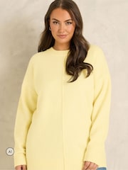 Evans Yellow Front Seam Jumper - Image 1 of 6