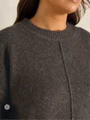 Evans Brown Front Seam Jumper - Image 4 of 6