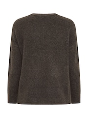 Evans Brown Front Seam Jumper - Image 6 of 6