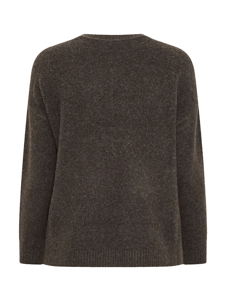Evans Brown Front Seam Jumper - Image 6 of 6