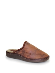 Goodyear Glen Brown Mens Mule Slippers - Image 1 of 5