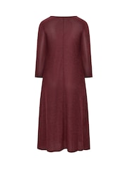 Burgund - Evans Ribbed Dress - Bild 6 von 6