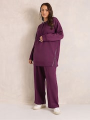 Roz - Hanorac Evans Luxe cu fermoar - Imaginea 2 din 6