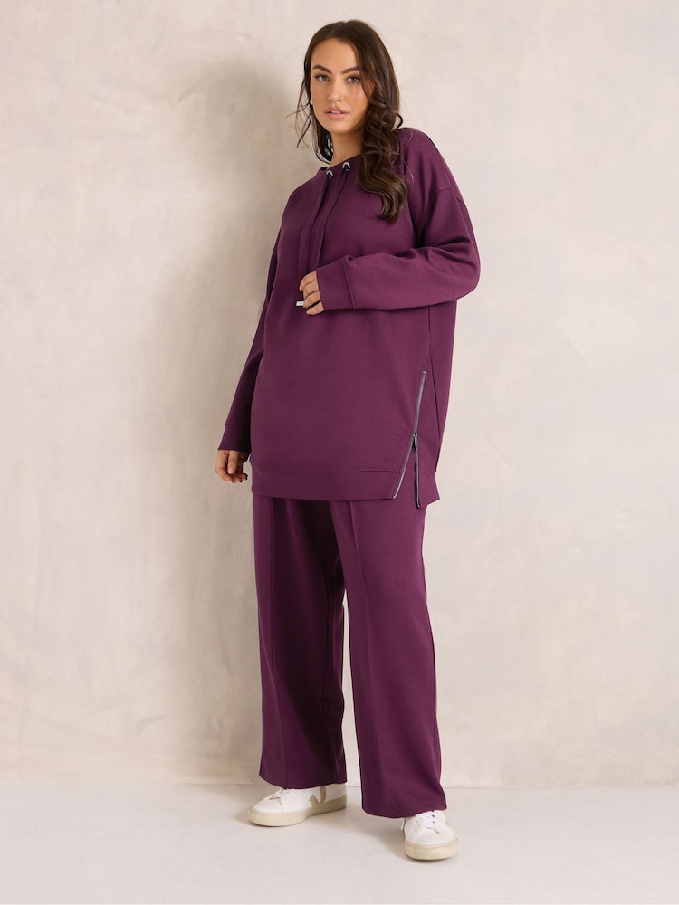 Roz - Hanorac Evans Luxe cu fermoar - Imaginea 2 din 6