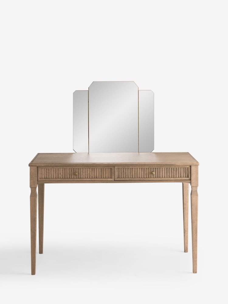 Laura Ashley Light Oak Barcombe Dressing Table and Mirror - Image 1 of 4 Laura Ashley Light Oak Barcombe Dressing Table and Mirror - Image 1 of 4