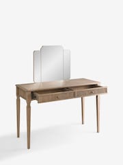 Laura Ashley Light Oak Barcombe Dressing Table and Mirror - Image 3 of 4
