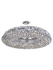Searchlight Chrome Myrtle Chrome Crystal 10Lt Pendant Ceiling Light - Image 2 of 3