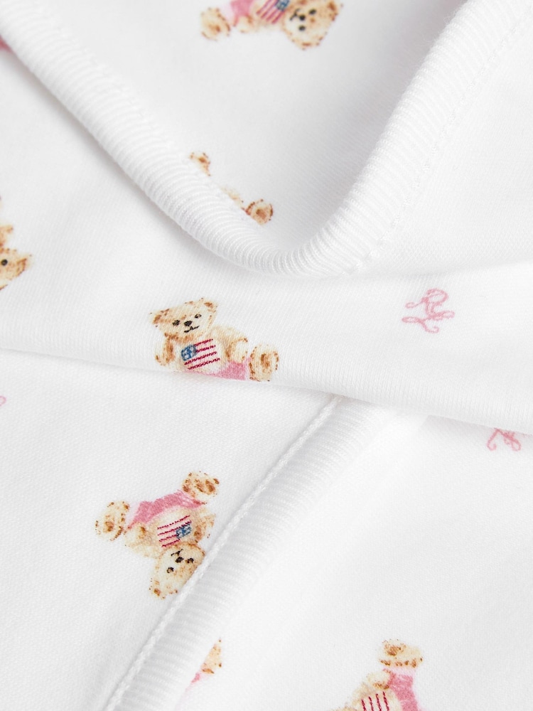 Polo Ralph Lauren Baby Pink Bears Baby Blanket - Image 2 of 2 Polo Ralph Lauren Baby Pink Bears Baby Blanket - Image 2 of 2
